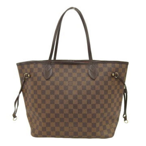 Louis Vuitton Tote MM Brown Ebene Damier Neverfull Bag - Picture 1 of 8
